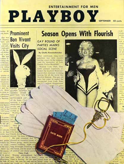 Marilyn Monroe Playboy Magazine 1955-09 Copyright Sex Appeal | Sex Appeal Vintage Ads and Covers 1891-1970