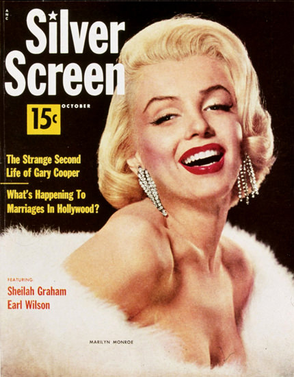 Marilyn Monroe Silver Screen Cover Copyright 1953 | Sex Appeal Vintage Ads and Covers 1891-1970