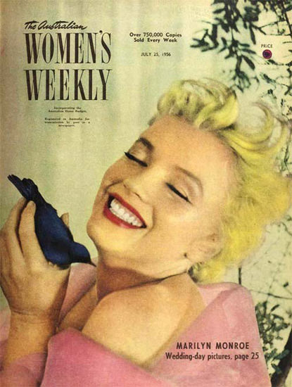 Marilyn Monroe Womens Weekly Cover Copyright 1956 | Sex Appeal Vintage Ads and Covers 1891-1970