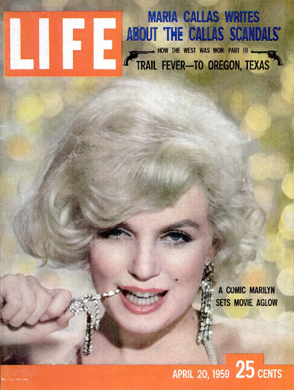 Marilyn Monroe in Some Like It Hot 20 Apr 1959 Copyright Life Magazine | Life Magazine Color Photo Covers 1937-1970