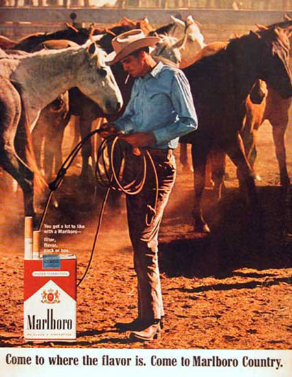 Marlboro Man 1966 Come To Marlboro Country | Vintage Ad and Cover Art 1891-1970