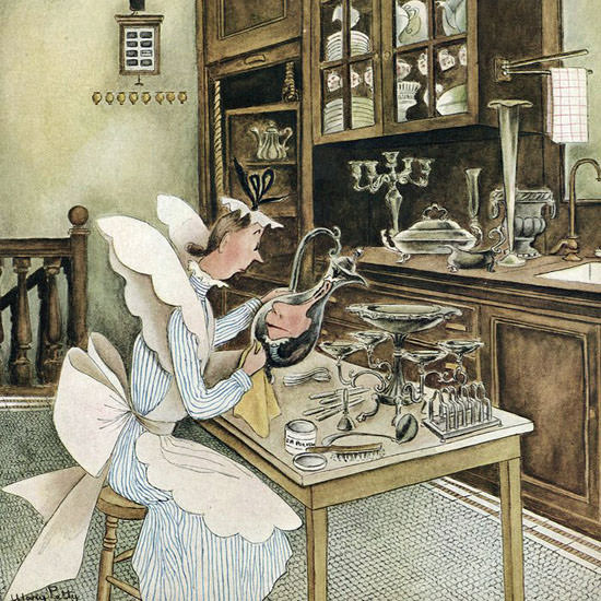 Mary Petty The New Yorker 1945_11_10 Copyright crop | Best of 1940s Ad and Cover Art