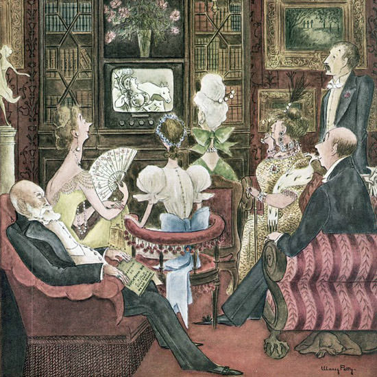 Mary Petty The New Yorker 1950_02_04 Copyright crop | Best of Vintage Cover Art 1900-1970