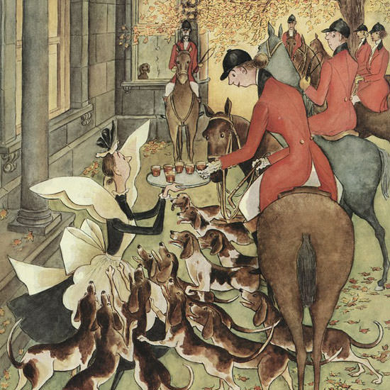Mary Petty The New Yorker 1950_11_11 Copyright crop | Best of Vintage Cover Art 1900-1970
