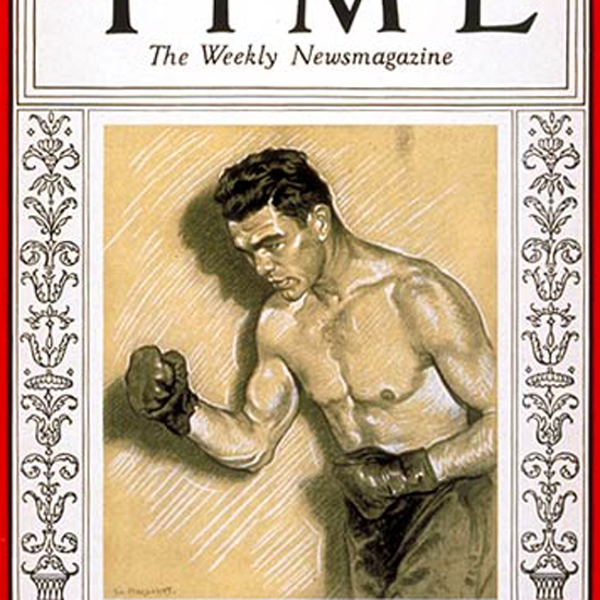 Max Schmeling Time Magazine 1929-06 crop | Best of 1920s Ad and Cover Art