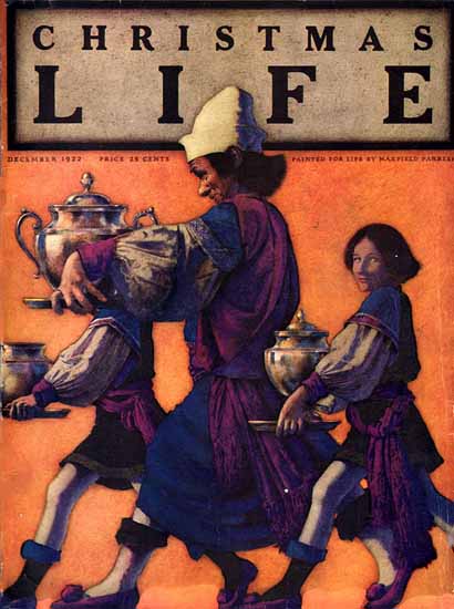 Maxfield Parrish Life Humor Magazine 1922-12-07 Copyright | Life Magazine Graphic Art Covers 1891-1936