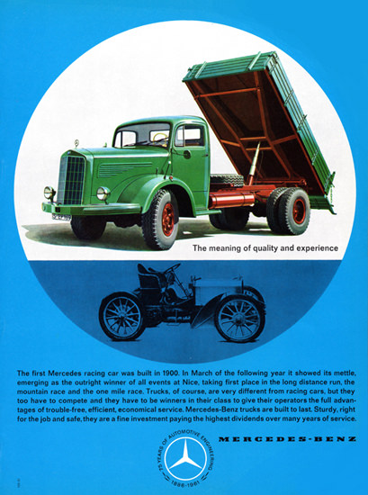 Mercedes Benz Trucks 1900 To 1961 | Vintage Cars 1891-1970