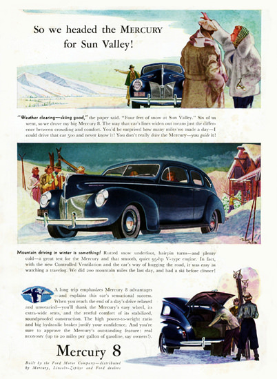 Mercury 8 Town Sedan 1940 For Sun Valley | Vintage Cars 1891-1970
