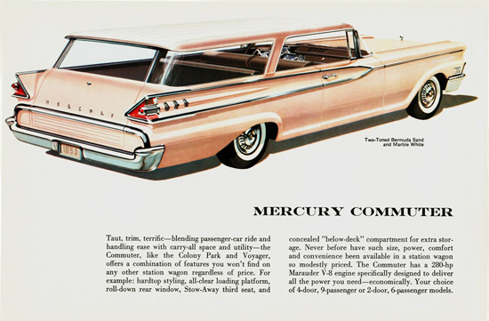 Mercury Commuter 2 Door Hardtop Wagon 1959 | Vintage Cars 1891-1970