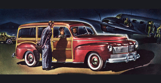 Mercury Station Wagon 1942 Air Force | Vintage Cars 1891-1970