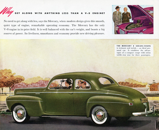 Mercury V8 Sedan Coupe 1941 Green | Vintage Cars 1891-1970