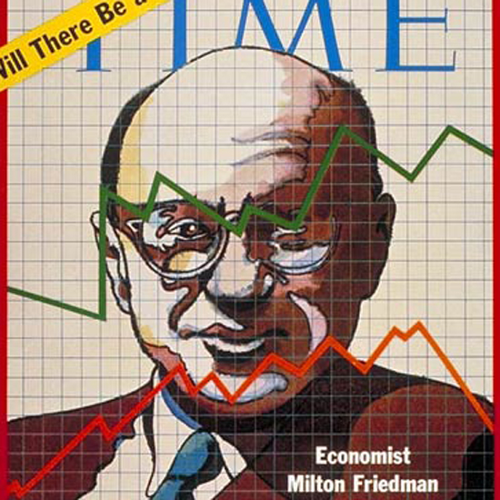 Milton Friedman Time Magazine 1969-12 crop | Best of 1960s Ad and Cover Art