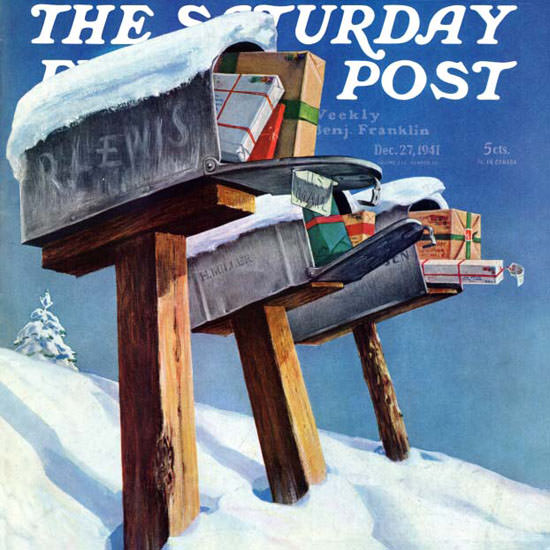 Miriam Tana Hoban Saturday Evening Post 1941_12_27 Copyright crop | Best of 1940s Ad and Cover Art