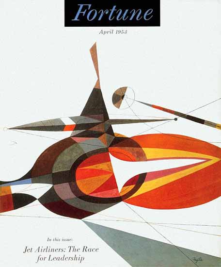N Foujita Fortune Magazine April 1953 Copyright | Fortune Magazine Graphic Art Covers 1930-1959