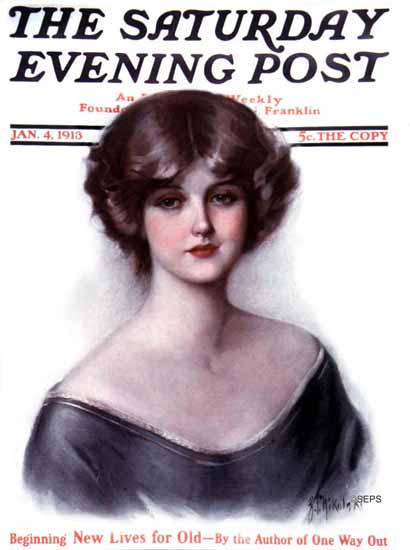 NP Zarokilli Cover Artist Saturday Evening Post 1913_01_04 | The Saturday Evening Post Graphic Art Covers 1892-1930