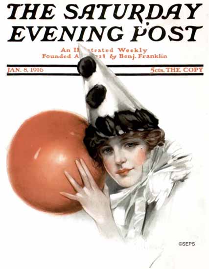 NP Zarokilli Cover Artist Saturday Evening Post 1916_01_08 | The Saturday Evening Post Graphic Art Covers 1892-1930