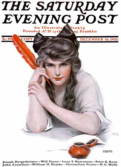 NP Zarokilli Saturday Evening Post 1916_12_16 | The Saturday Evening Post Graphic Art Covers 1892-1930