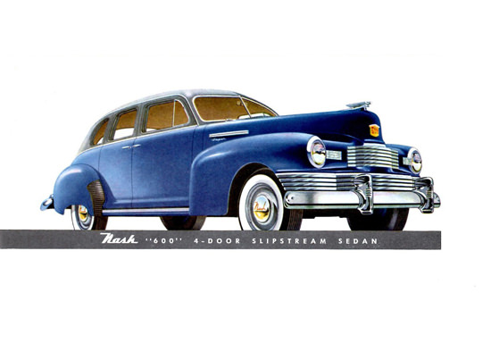 Nash 600 Slipstream Sedan 1948 Blue | Vintage Cars 1891-1970