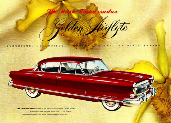 Nash Ambassador Golden Airflyte By Pinin Farina | Vintage Cars 1891-1970