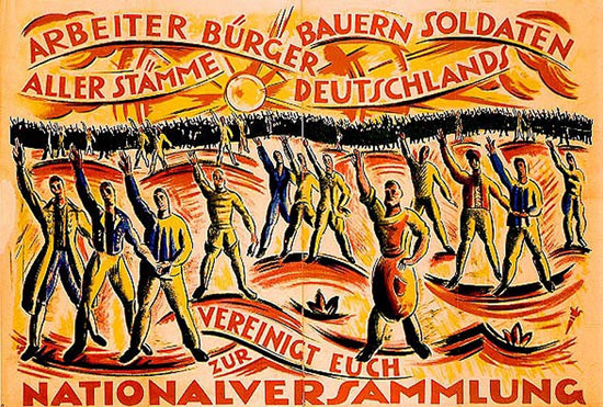 Nationalversammlung Deutschland 1919 C Klein | Vintage War Propaganda Posters 1891-1970