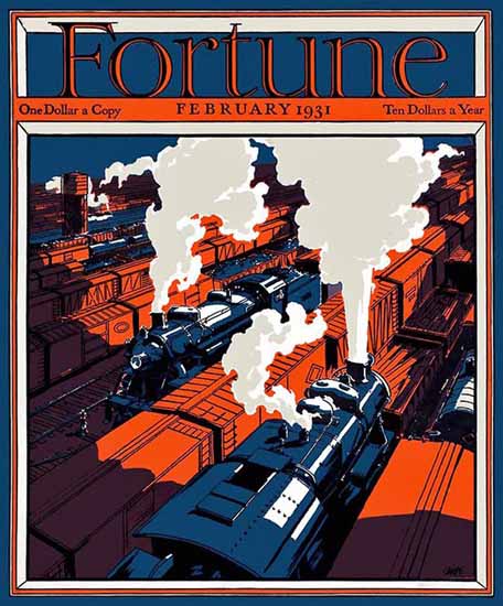 Neal Bose Fortune Magazine February 1931 Copyright | Fortune Magazine Graphic Art Covers 1930-1959