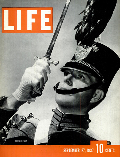 Nelson Eddy 27 Sep 1937 Copyright Life Magazine | LIFE Photo b/w Nelson Eddy 27 Sep 1937 Copyright Life Magazine | Life Magazine BW Photo Covers 1936-1970