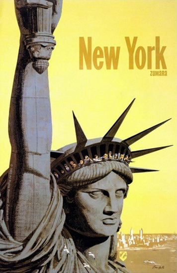 New York Statue Of Liberty | Vintage Travel Posters 1891-1970