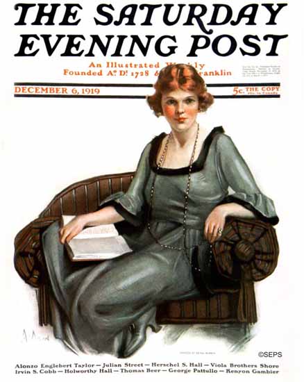 Neysa McMein Artist Saturday Evening Post 1919_12_06 | The Saturday Evening Post Graphic Art Covers 1892-1930