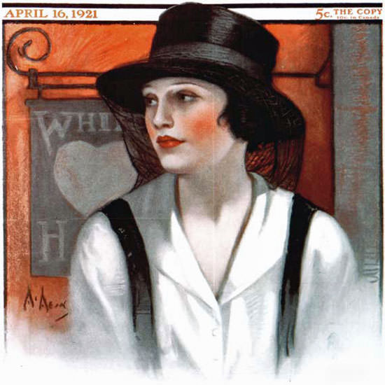 Neysa McMein Artist Saturday Evening Post 1921_04_16 Copyright crop | Best of 1920s Ad and Cover Art
