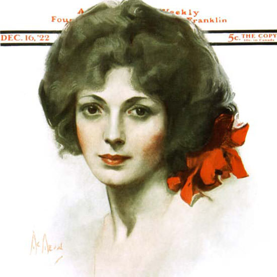 Neysa McMein Artist Saturday Evening Post 1922_12_16 Copyright crop | Best of 1920s Ad and Cover Art