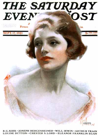 Neysa McMein Cover Artist Saturday Evening Post 1921_09_17 | The Saturday Evening Post Graphic Art Covers 1892-1930