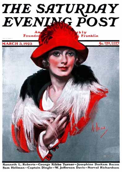 Neysa McMein Saturday Evening Post 1923_03_03 | The Saturday Evening Post Graphic Art Covers 1892-1930