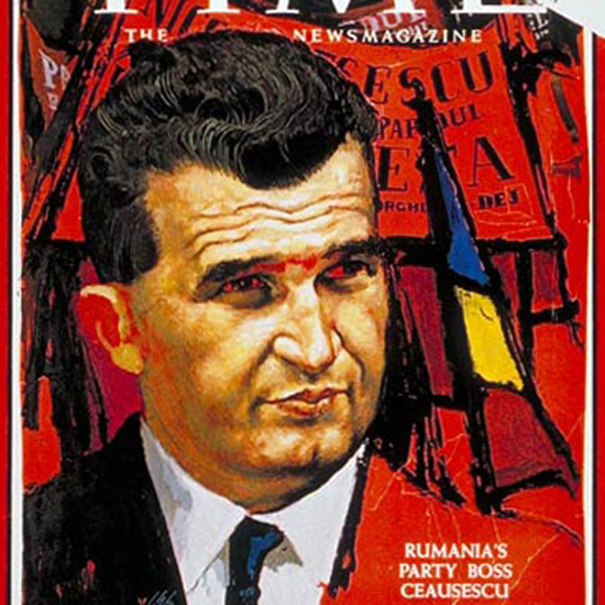 Nicolae Ceausescu Time Magazine 1966-03 crop | Best of 1960s Ad and Cover Art