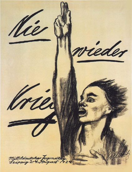 Nie Wieder Krieg 1924 Never War Again K Kollwitz | Vintage War Propaganda Posters 1891-1970