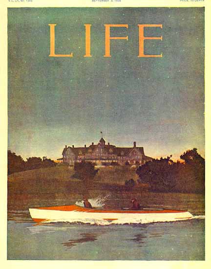 Nocturnal Boat Trip Life Humor Magazine 1908-09-03 Copyright | LIFE 1891-1936 Nocturnal Boat Trip Life Humor Magazine 1908-09-03 Copyright | Life Magazine Graphic Art Covers 1891-1936
