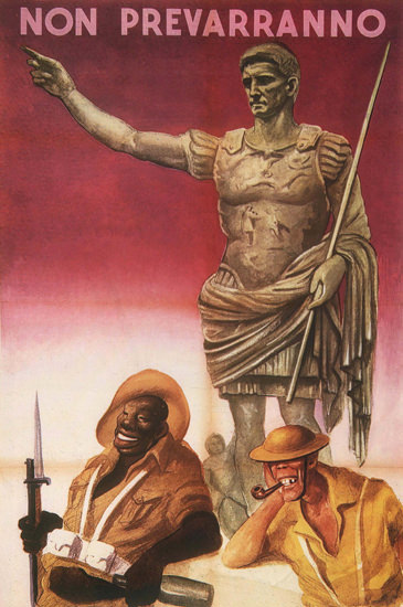 Non Prevarranno Italy Anti American Propaganda | Vintage War Propaganda Posters 1891-1970