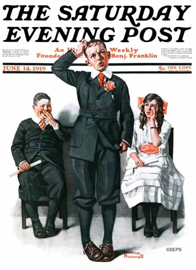 Norman Rockwell Artist Saturday Evening Post 1919_06_14 | The Saturday Evening Post Graphic Art Covers 1892-1930
