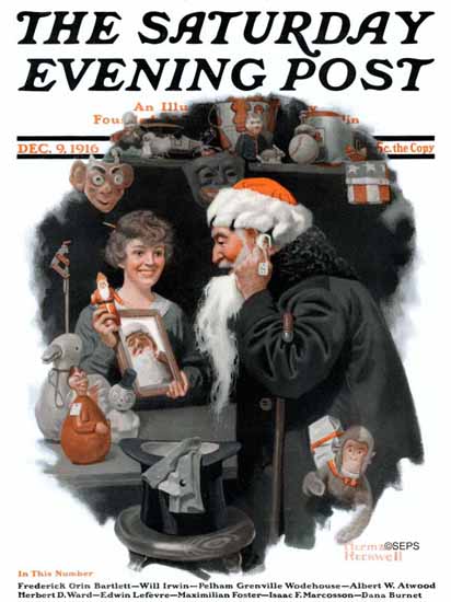 Norman Rockwell Cover Artist Saturday Evening Post 1916_12_09 | The Saturday Evening Post Graphic Art Covers 1892-1930