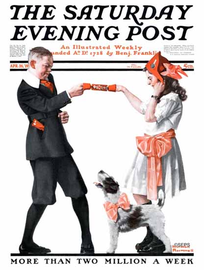 Norman Rockwell Cover Artist Saturday Evening Post 1919_04_26 | The Saturday Evening Post Graphic Art Covers 1892-1930