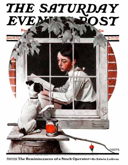 Norman Rockwell Cover Artist Saturday Evening Post 1922_06_10 | The Saturday Evening Post Graphic Art Covers 1892-1930