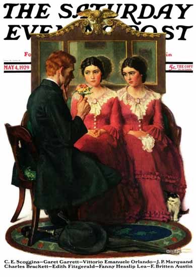 Norman Rockwell Cover Artist Saturday Evening Post 1929_05_04 | The Saturday Evening Post Graphic Art Covers 1892-1930