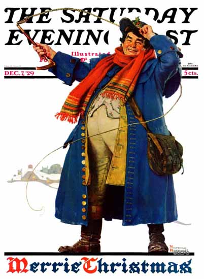 Norman Rockwell Cover Artist Saturday Evening Post 1929_12_07 | The Saturday Evening Post Graphic Art Covers 1892-1930