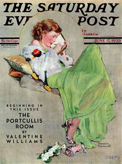Norman Rockwell Cover Artist Saturday Evening Post 1933_06_17 | 400 Norman Rockwell Magazine Covers 1913-1963