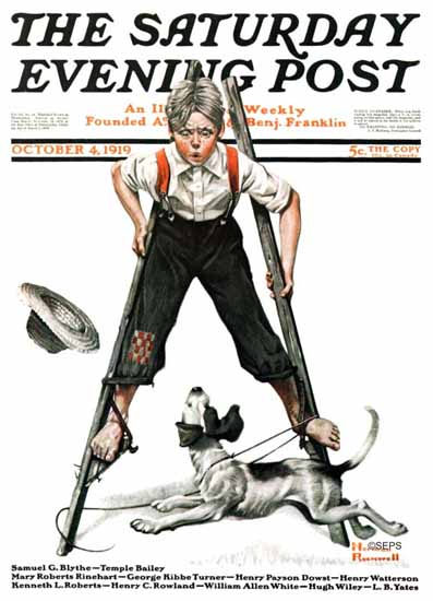 Norman Rockwell Saturday Evening Post 1919_10_04 | The Saturday Evening Post Graphic Art Covers 1892-1930