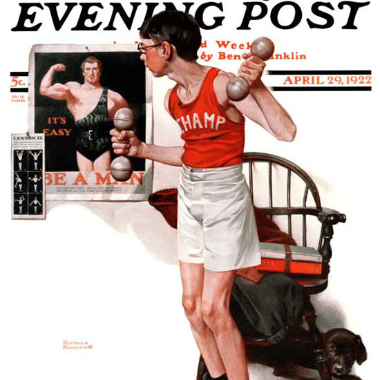Norman Rockwell Saturday Evening Post 1922_04_29 Copyright crop | Best of 1920s Ad and Cover Art