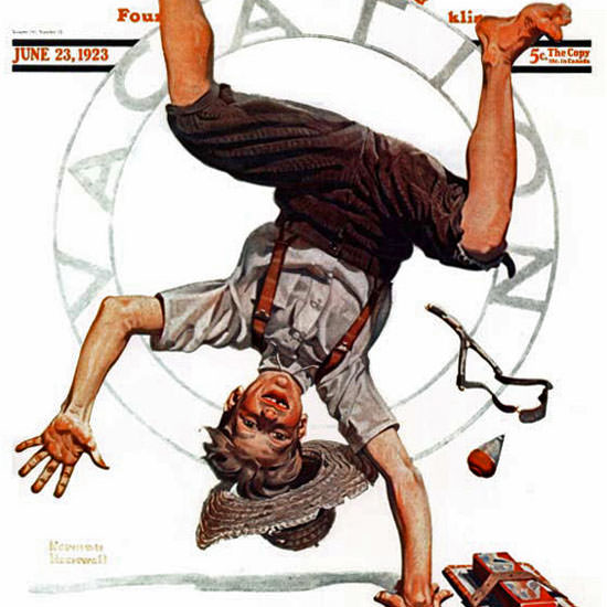 Norman Rockwell Saturday Evening Post 1923_06_23 Copyright crop | Best of 1920s Ad and Cover Art