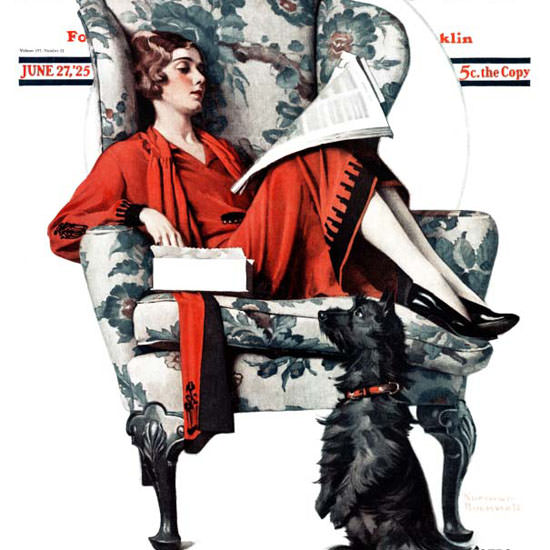 Norman Rockwell Saturday Evening Post 1925_06_27 Copyright crop | Best of 1920s Ad and Cover Art