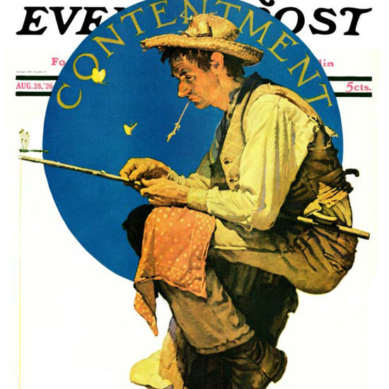 Norman Rockwell Saturday Evening Post 1926_08_28 Copyright crop | Best of Vintage Cover Art 1900-1970