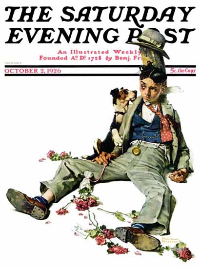 Norman Rockwell Saturday Evening Post 1926_10_02 | The Saturday Evening Post Graphic Art Covers 1892-1930