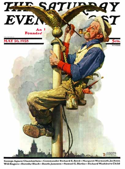 Norman Rockwell Saturday Evening Post 1928_05_26 | The Saturday Evening Post Graphic Art Covers 1892-1930